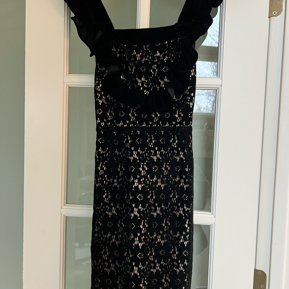 Anthropologie Elegant Black Lace Dress
